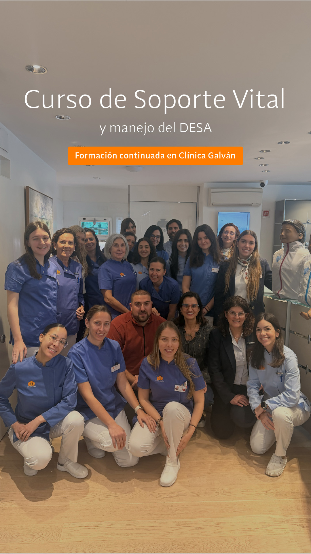 Curso de formación en Soporte Vital Clínica Galván